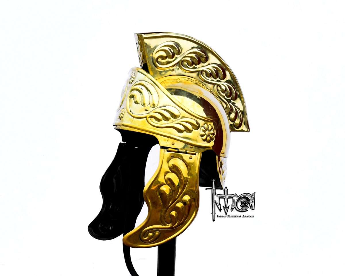 Brass Roman Attic Helmet