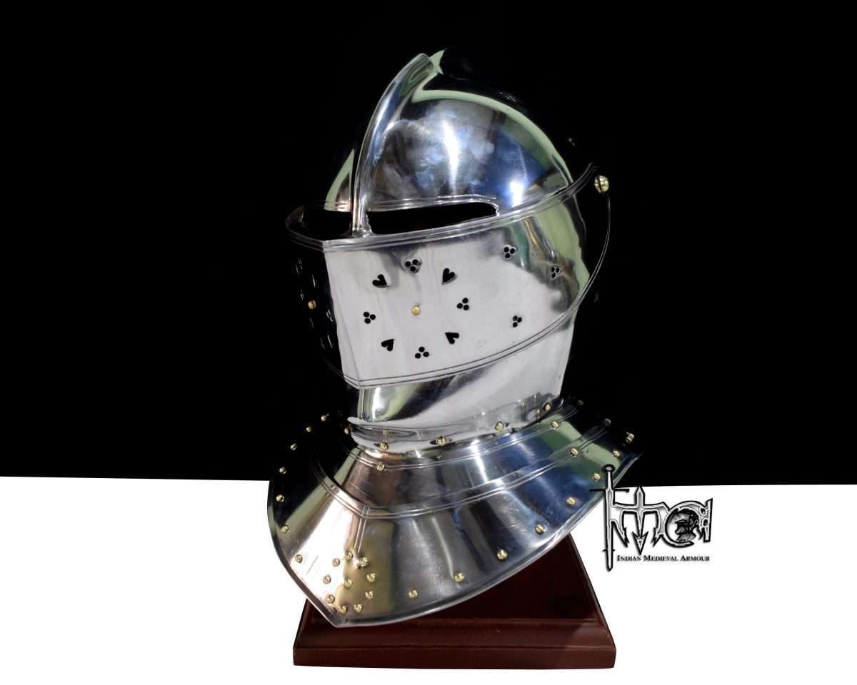 Medieval Knight Close Helmet