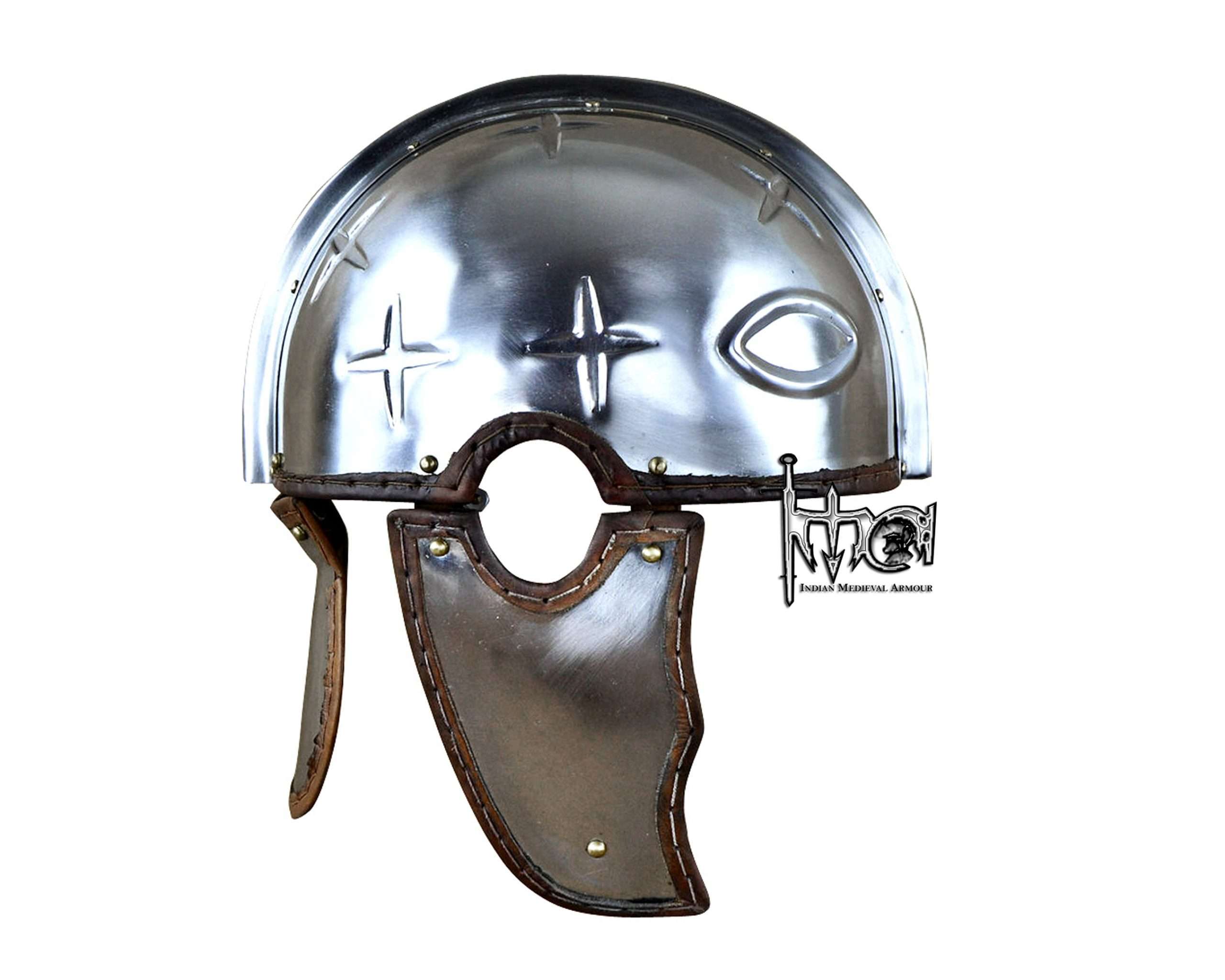 roman helmet side
