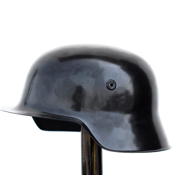 WWII German Elite M40 Steel Helmet Stahlhelm Replica Headwear Glossy Black