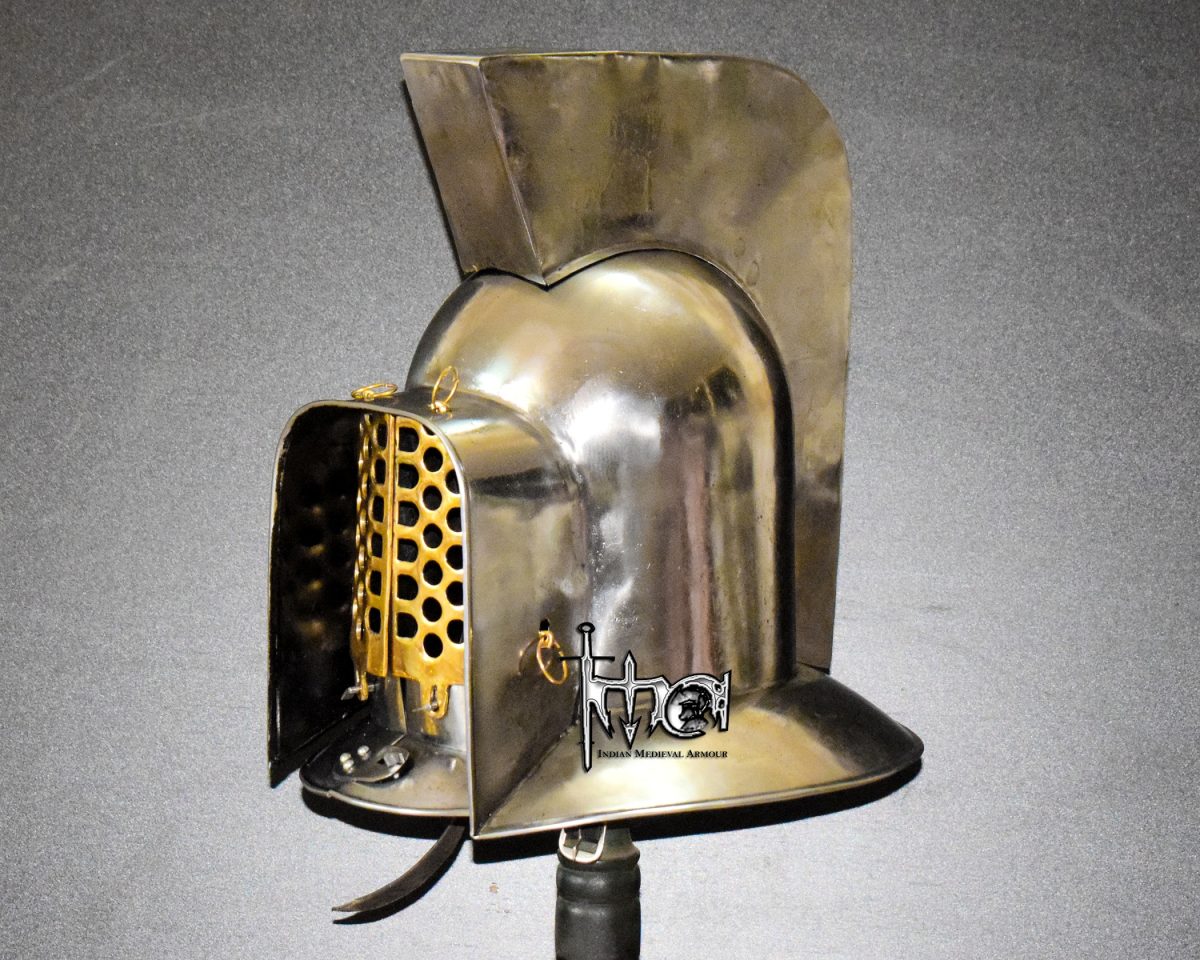 Hoplomachus Gladiator Helmet, Gladiator Armor