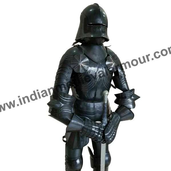 Medieval Black Brass Wearable Armour Knight Suit Of Armor Combat