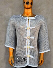 Aluminum Chainmail Shirt 10mm Flat Ring Riveted