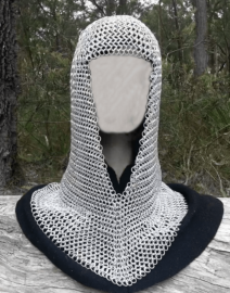 Aluminum Chainmail coif butted