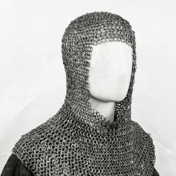 chainmail coif 8mm Ring riveted