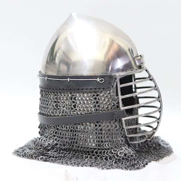 Medieval-Cervelliere-Helmet-for-SCA-Combat-and-Reenactment