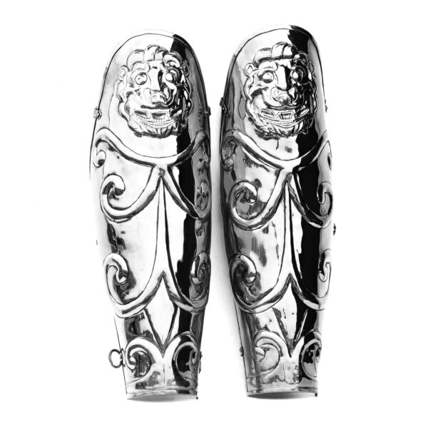 Embossed Greek Greaves