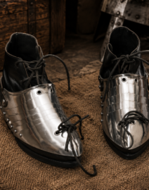 Hand-Forged Medieval Sabatons Steel Armor Boots
