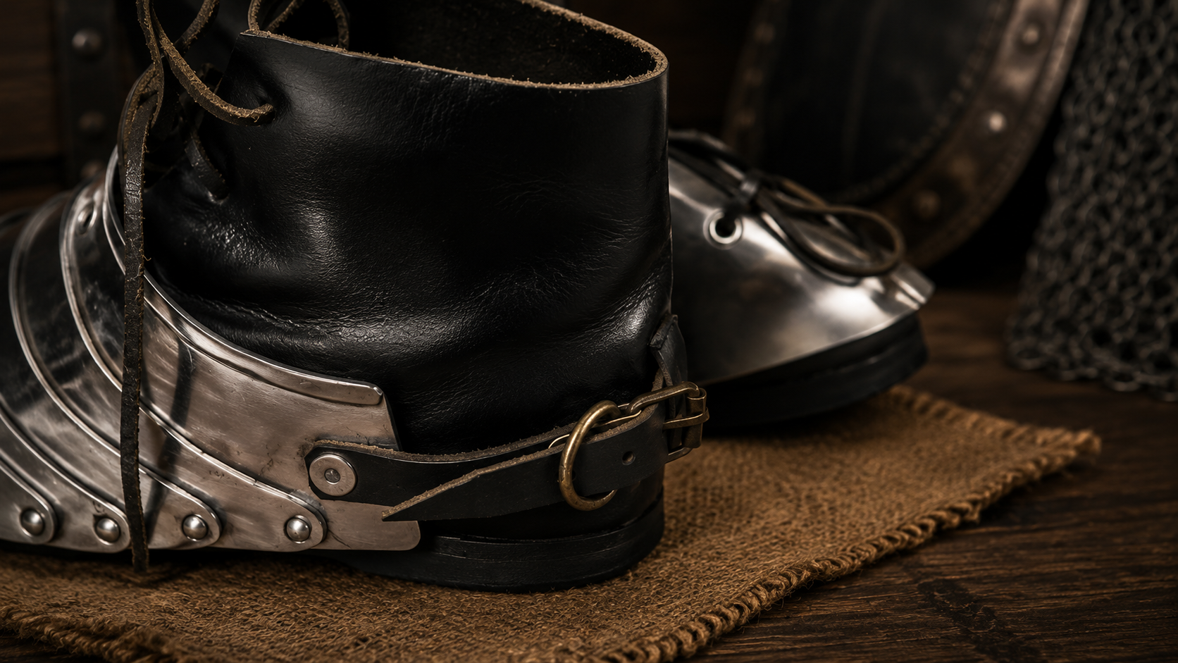Hand-Forged Medieval Sabatons Steel Armor Boots (6)