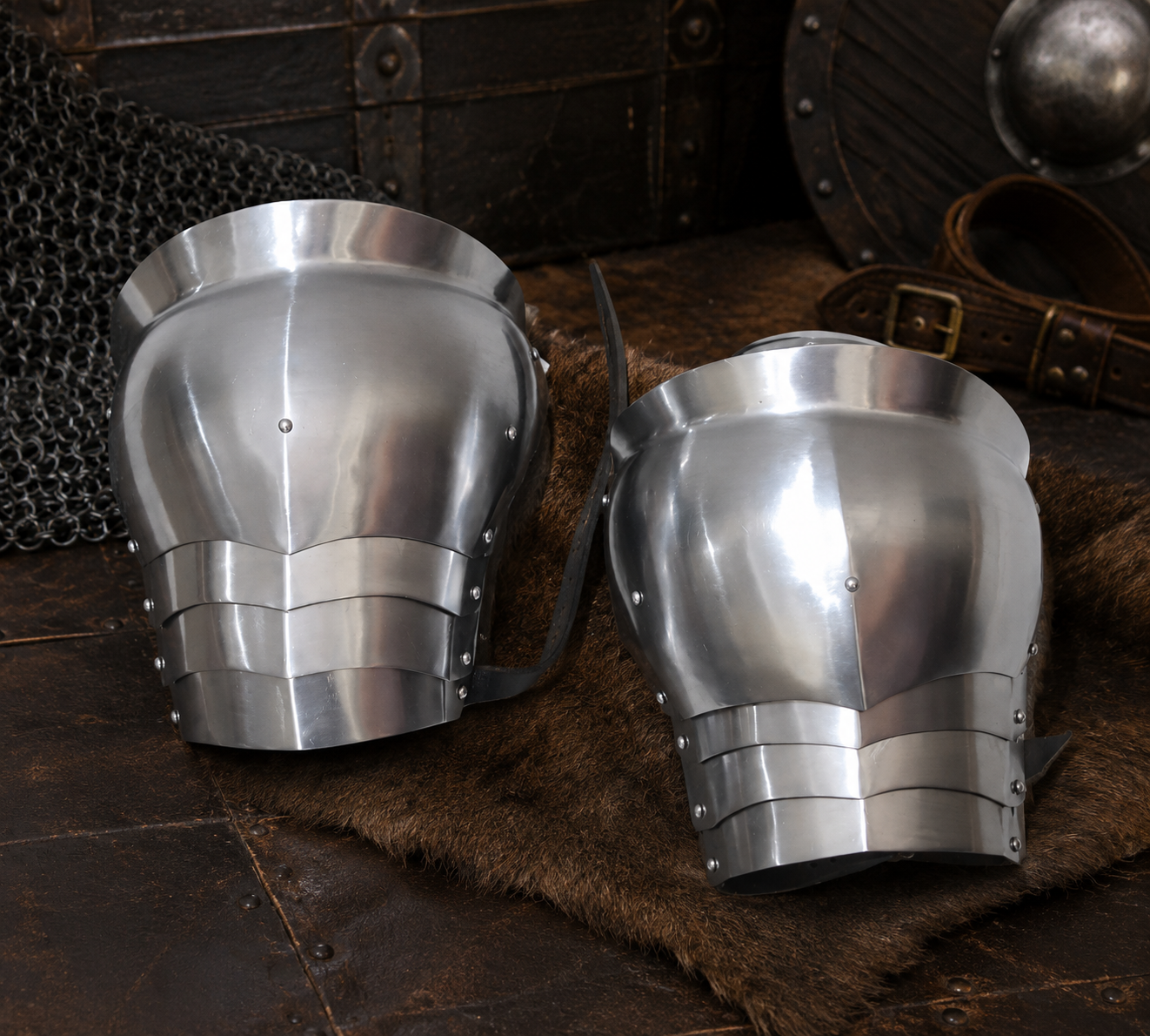 Medieval Steel Pauldrons – Reenactment Buhurt Shoulder Armour (1) medieval-steel-pauldrons-reenactment-buhurt-shoulder-armour