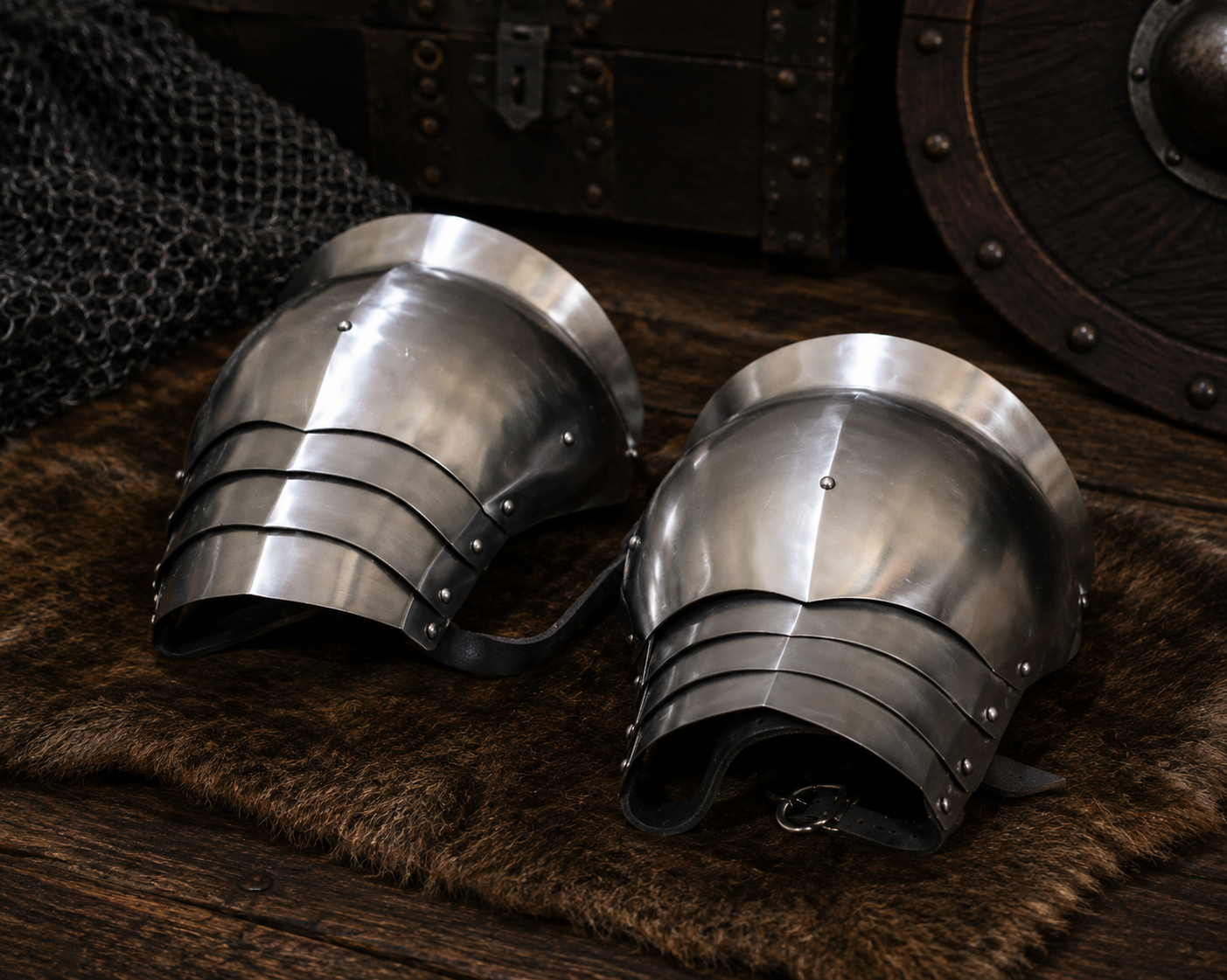 Medieval Steel Pauldrons – Reenactment Buhurt Shoulder Armour (4) medieval-steel-pauldrons-reenactment-buhurt-shoulder-armour