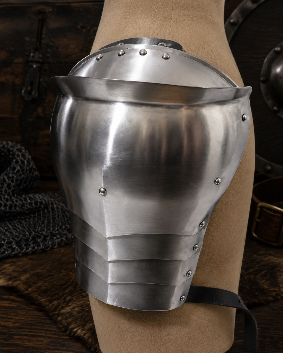 Medieval Steel Pauldrons – Reenactment Buhurt Shoulder Armour (5)