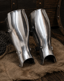 14th Century Medieval Steel Greaves