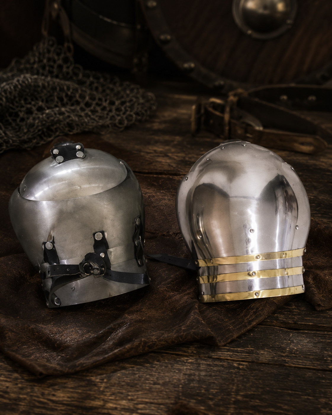 Steel Pauldrons Medieval Shoulder Armour (3)