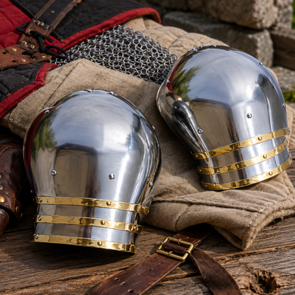 Steel Pauldrons Medieval Shoulder Armour